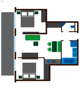 Grundriss Apartment Alm